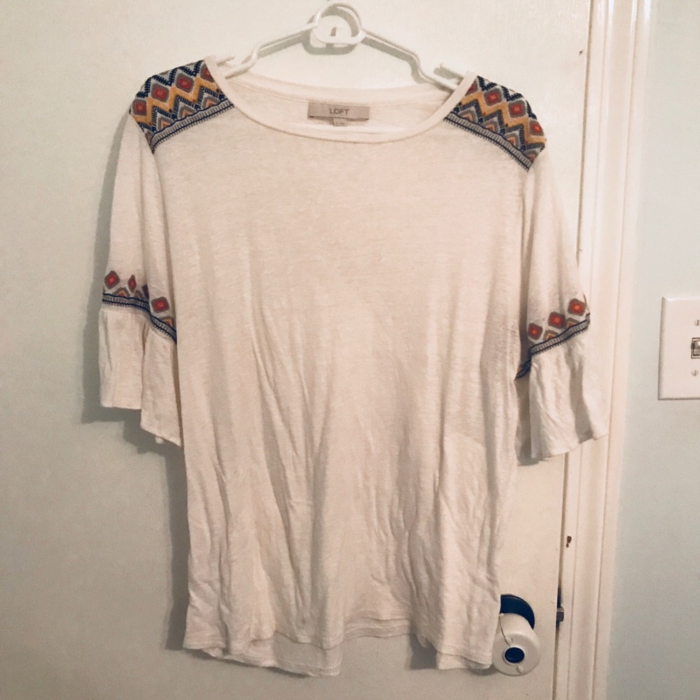 Loft Embroidered T Shirt